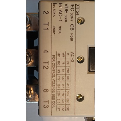 Контактор Siemens 3TF54 Контактор Siemens 3TF54